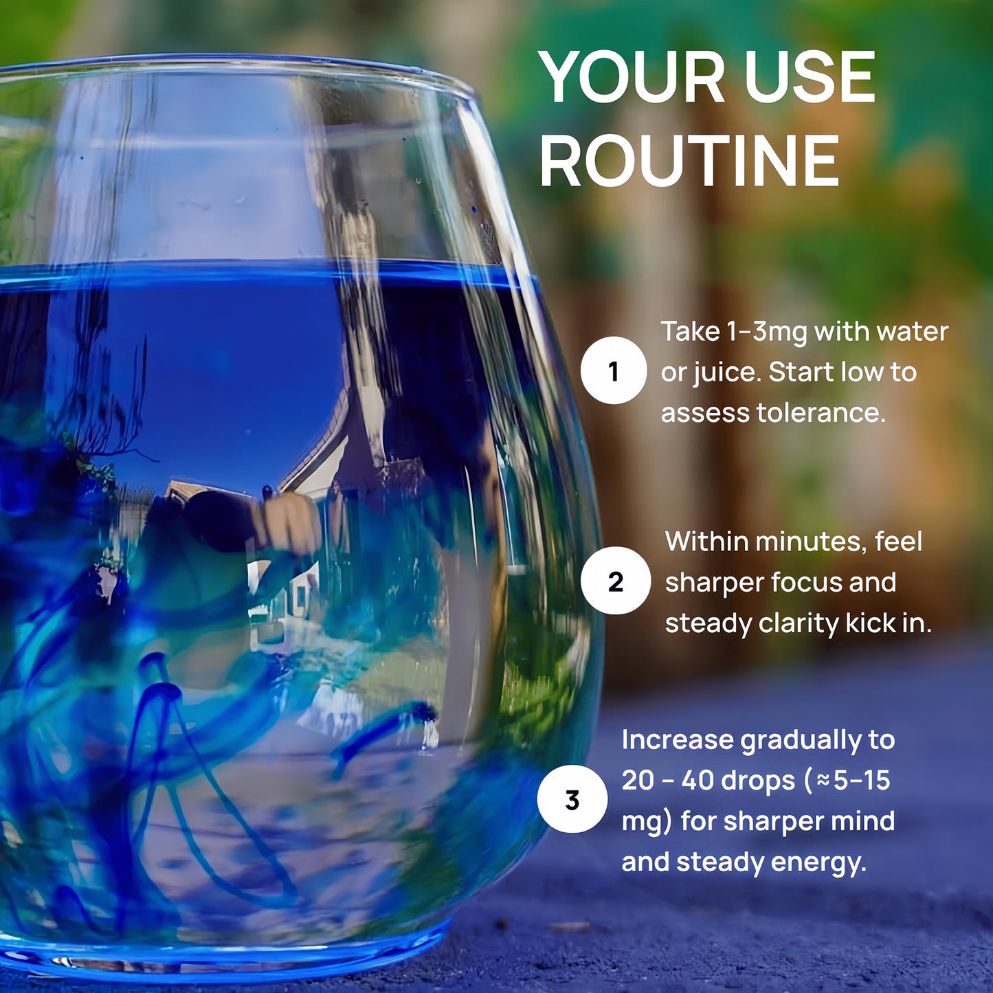 Meraki Blu USP Grade Methylene Blue Solution – Third-Party Tested 1% Liquid Formula, High Purity Blue Formula, 30ml Glass Dropper Bottle